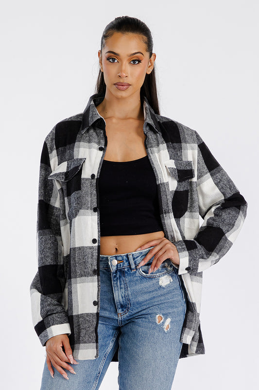 Boyfriend Oversized Soft Flannel Shacket